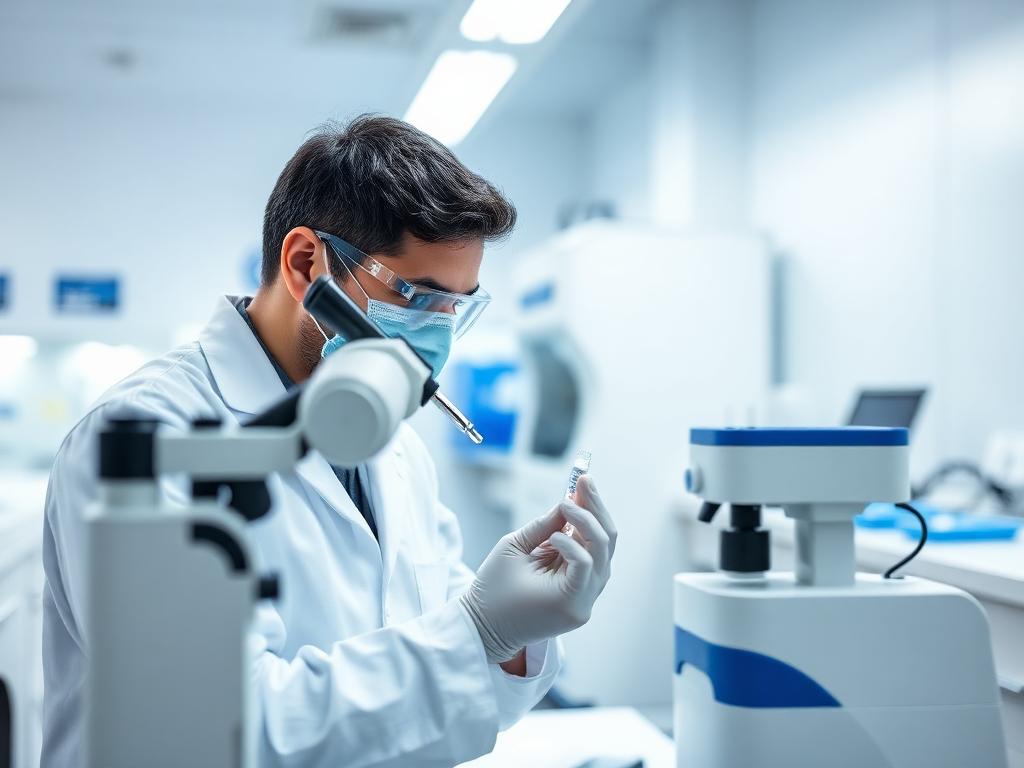 Medical device verification and validation testing in a quality laboratory